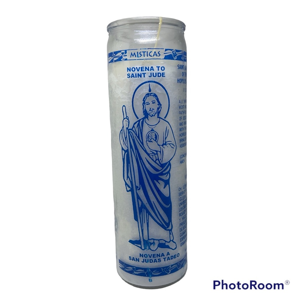 Novena to Saint Jude Thaddeus 7 days candle/ vela novena a San Judas Tadeo